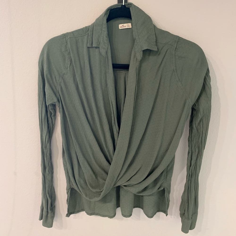 Drapey wrap top